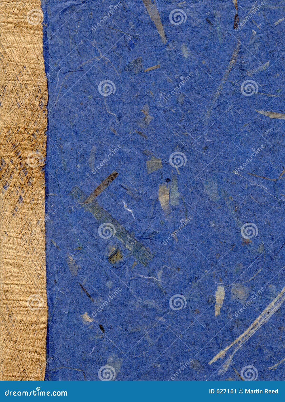 Handmade Paper, Left Laid with Rough Fabric Stock Image Image of