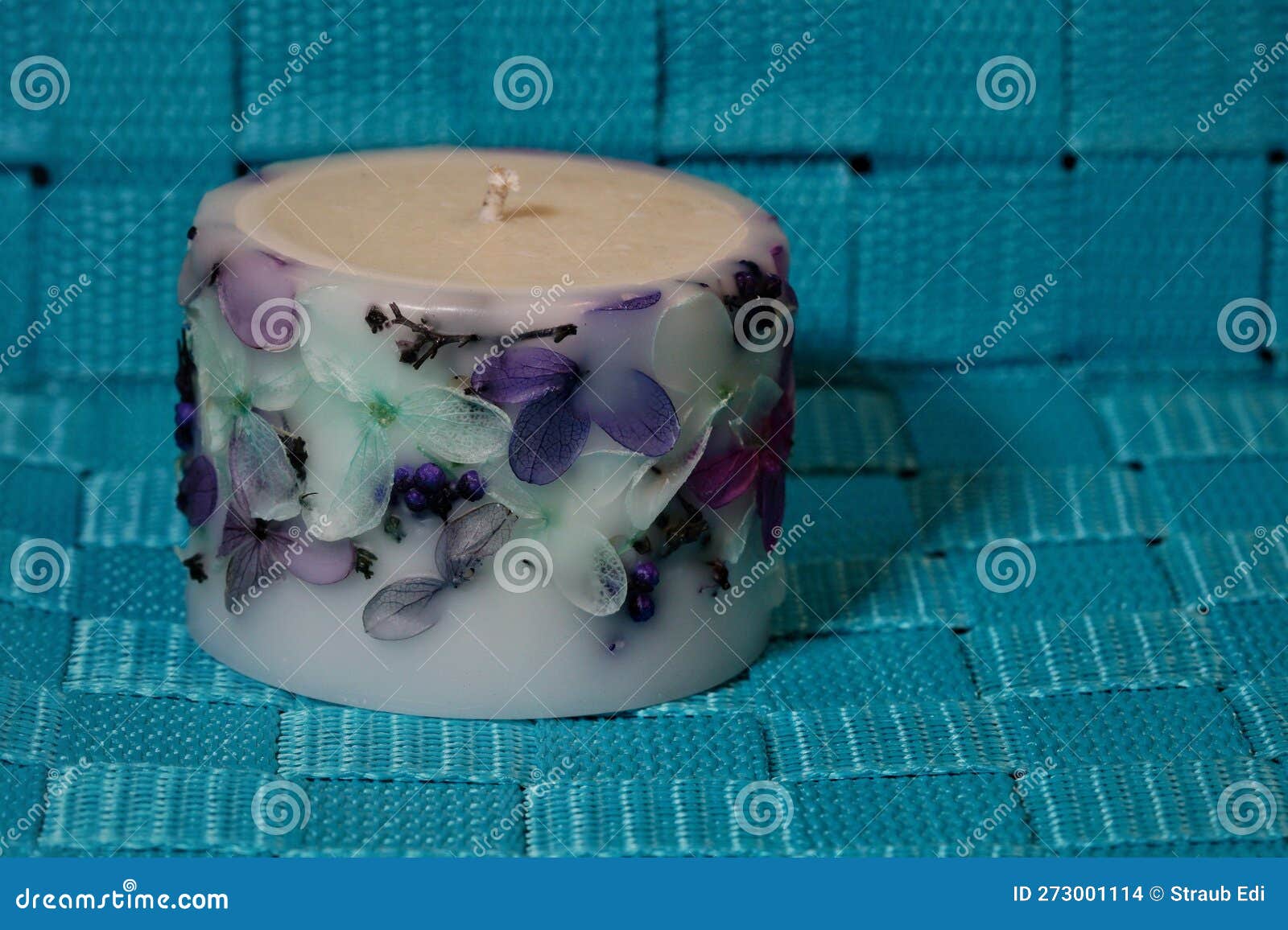 Handmade perfumed candle stock photo. Image of floral 273001114