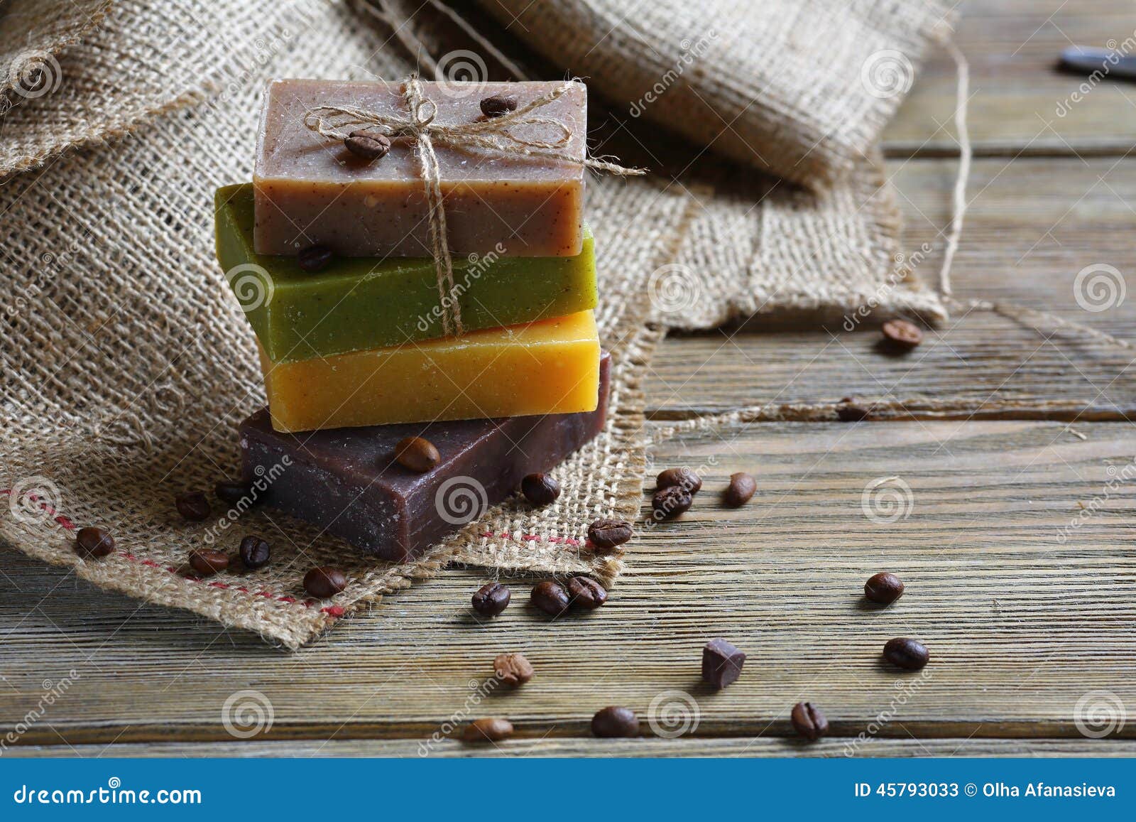 Handmade Soap with Roasted Coffee Beans Stock Image Image of products, natural 45793033