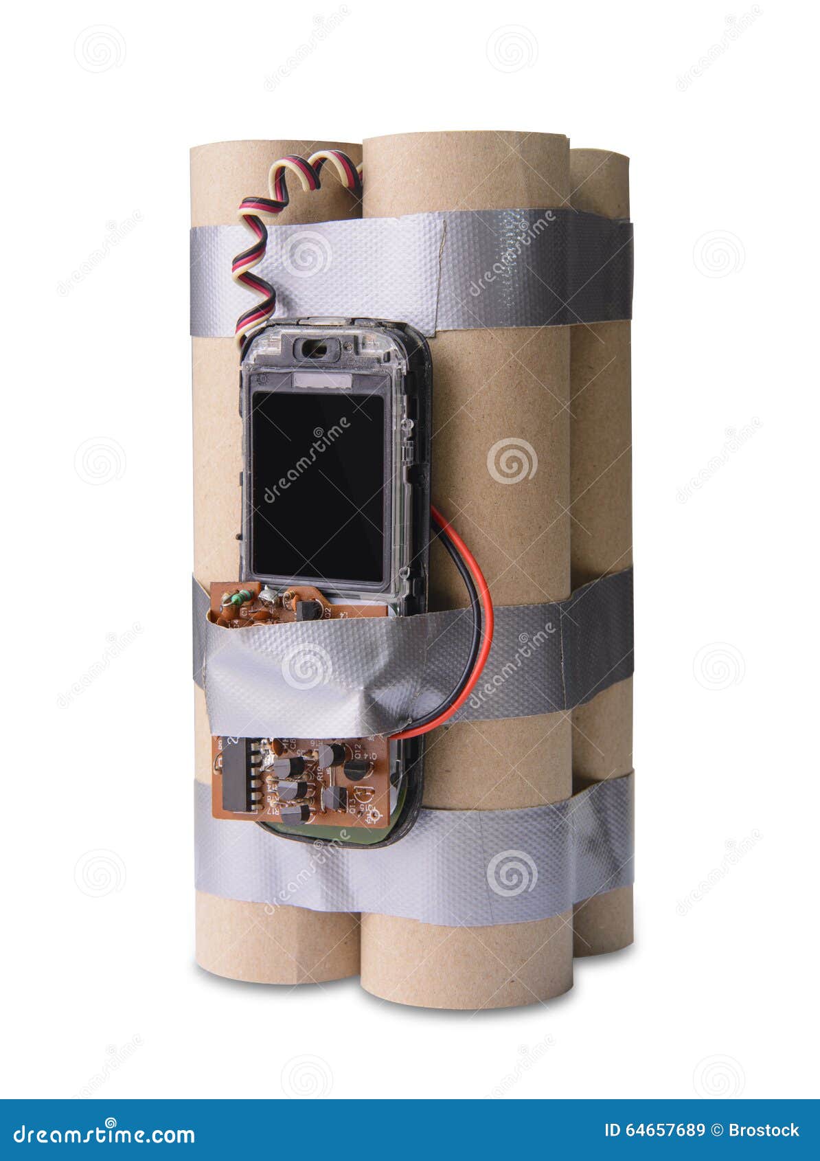 Handmade terrorist bomb stock image. Image of handmade 64657689