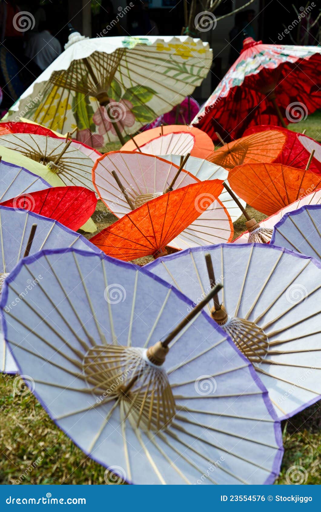 Handmade Umbrella in Thailand Stock Photo Image of natural, color