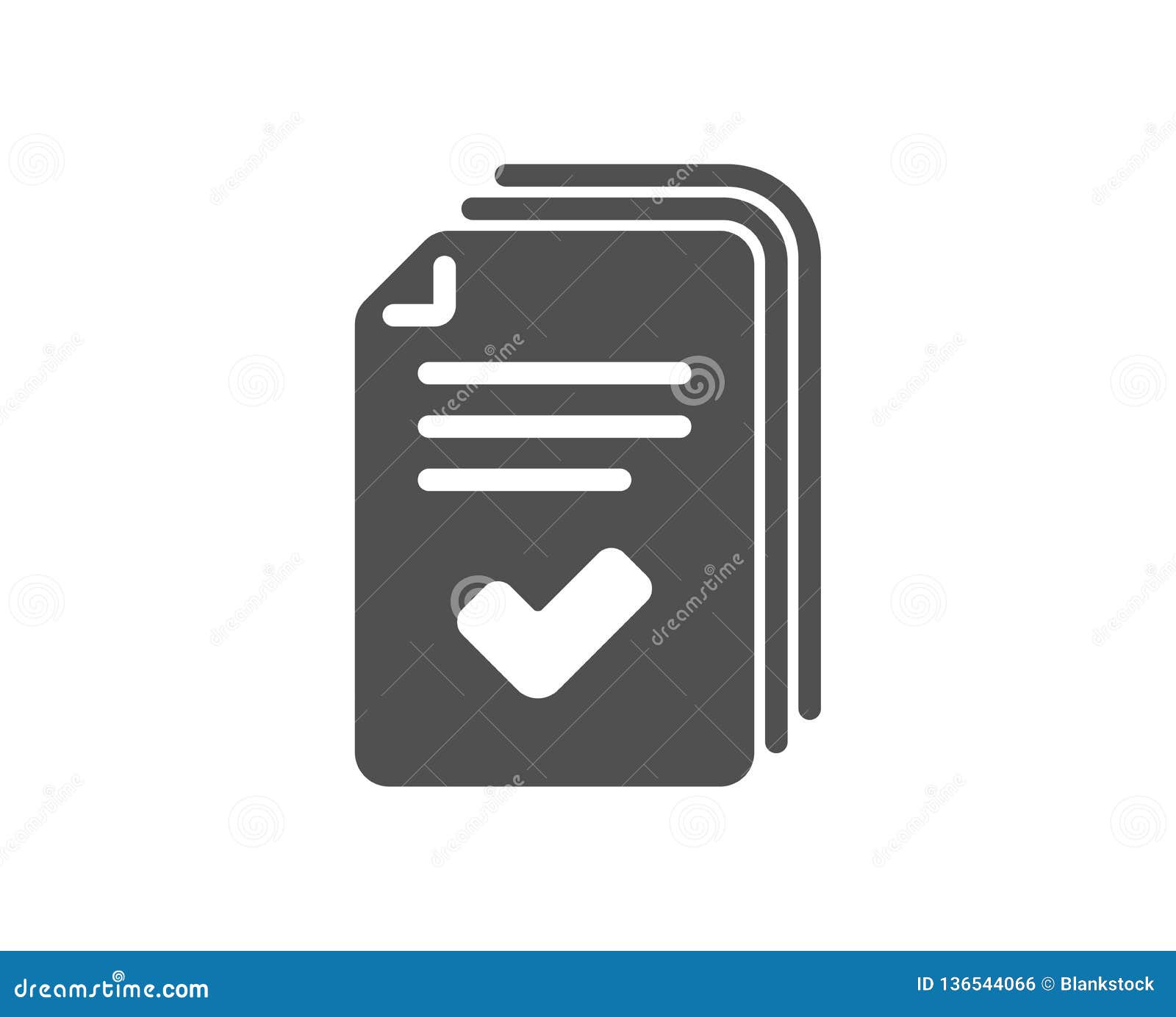 Handout Icon. Documents Example Sign. Vector Stock Vector