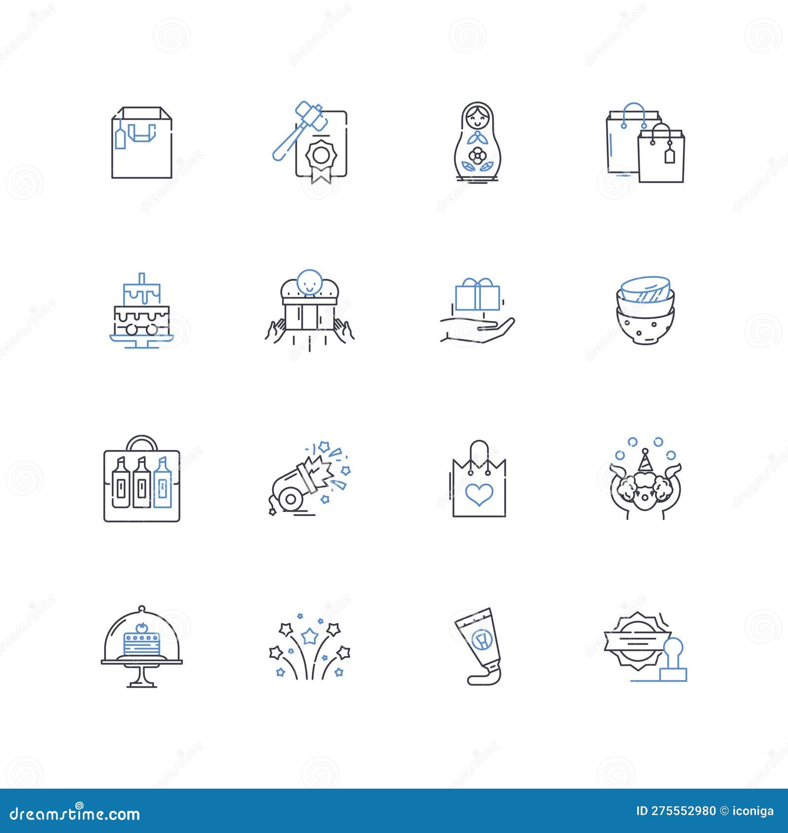 handouts line icons collection. pamphlets, brochures, flyers, posters, leaflets, information, materials  and