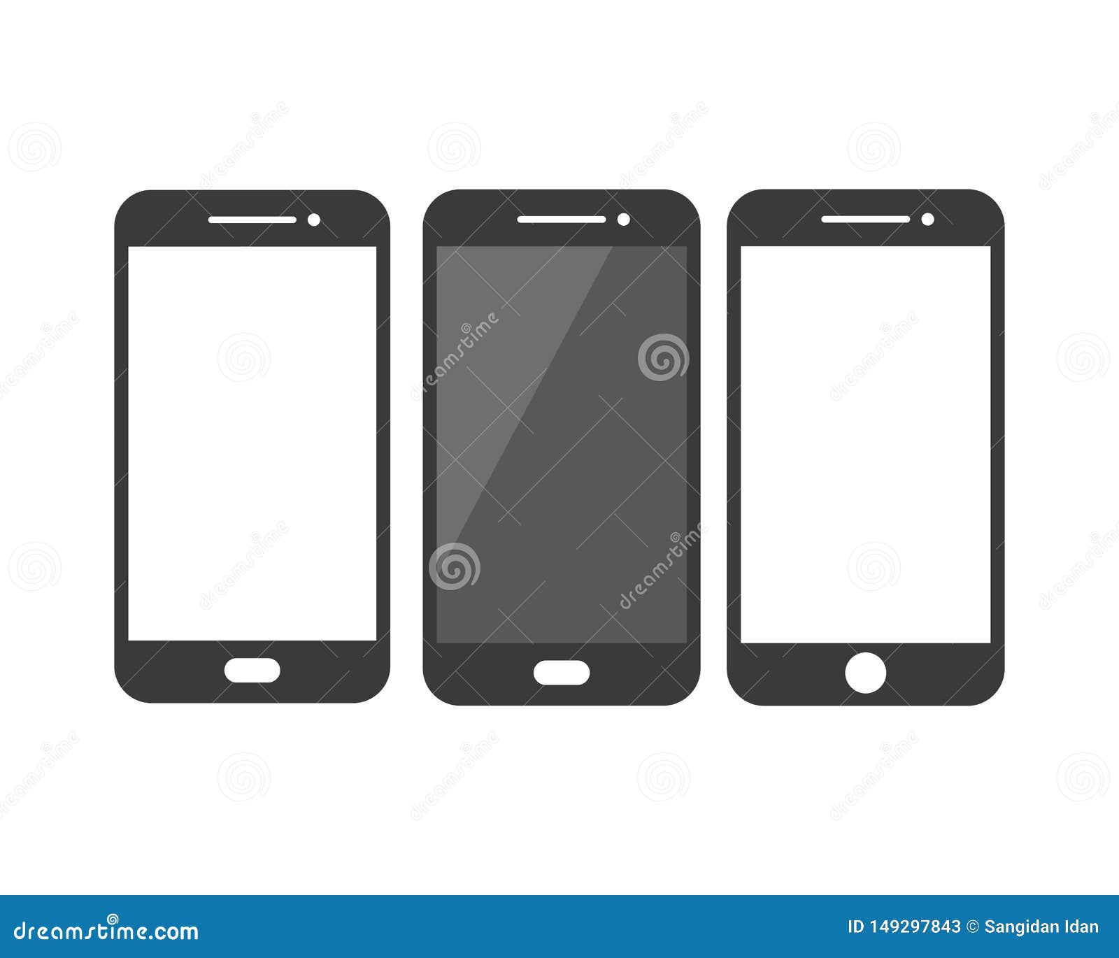 Handphone Logo Icon Vector Illustration Design Stock Vector Illustration Of Hand Handphone