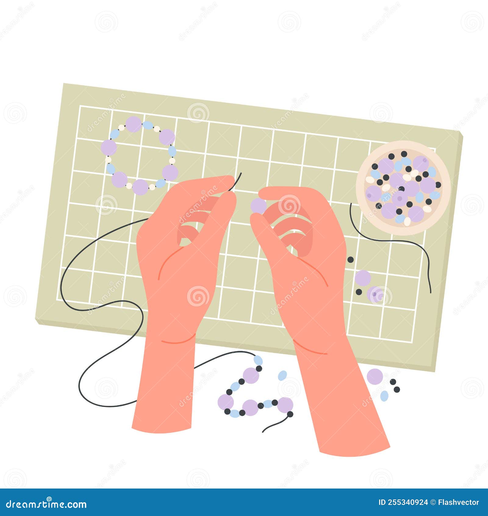 Hands art making stock vector. Illustration of craft 255340924