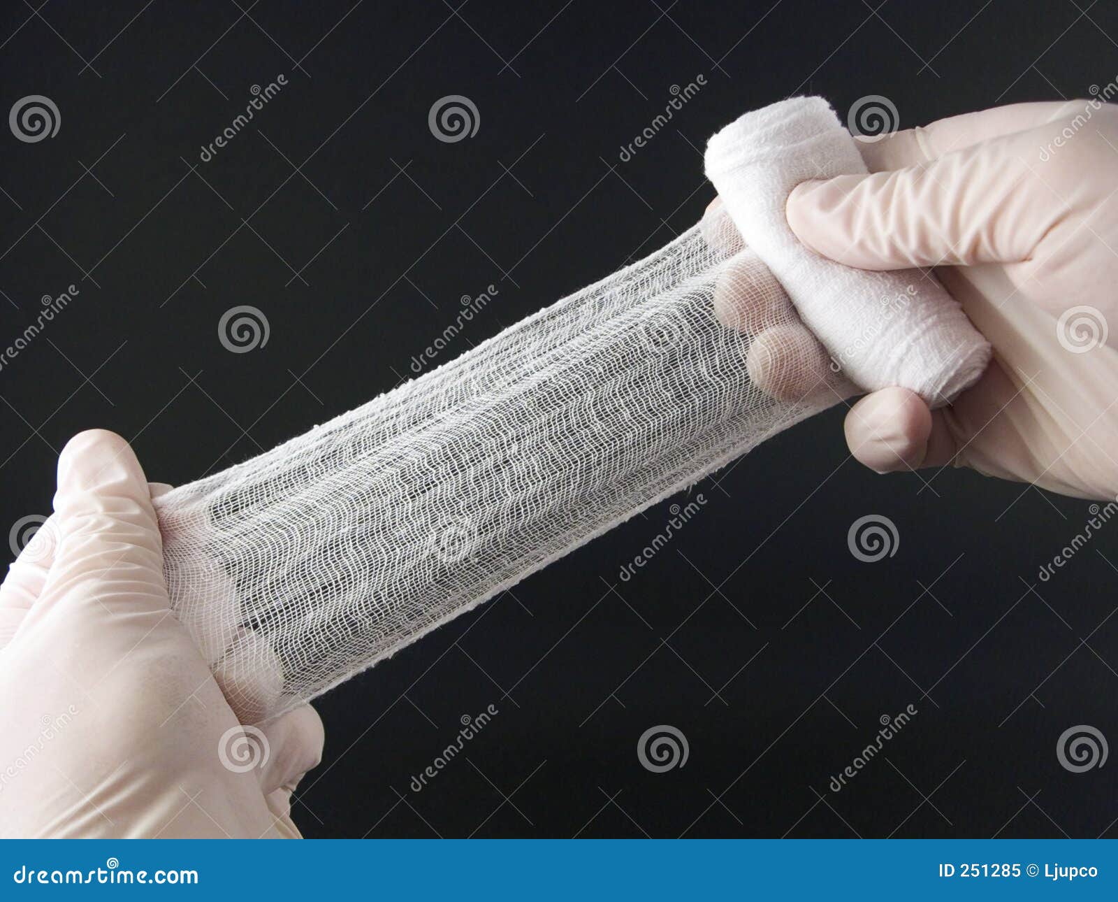 Hands with bandage stock image. Image of doctor, hand, emergency 251285