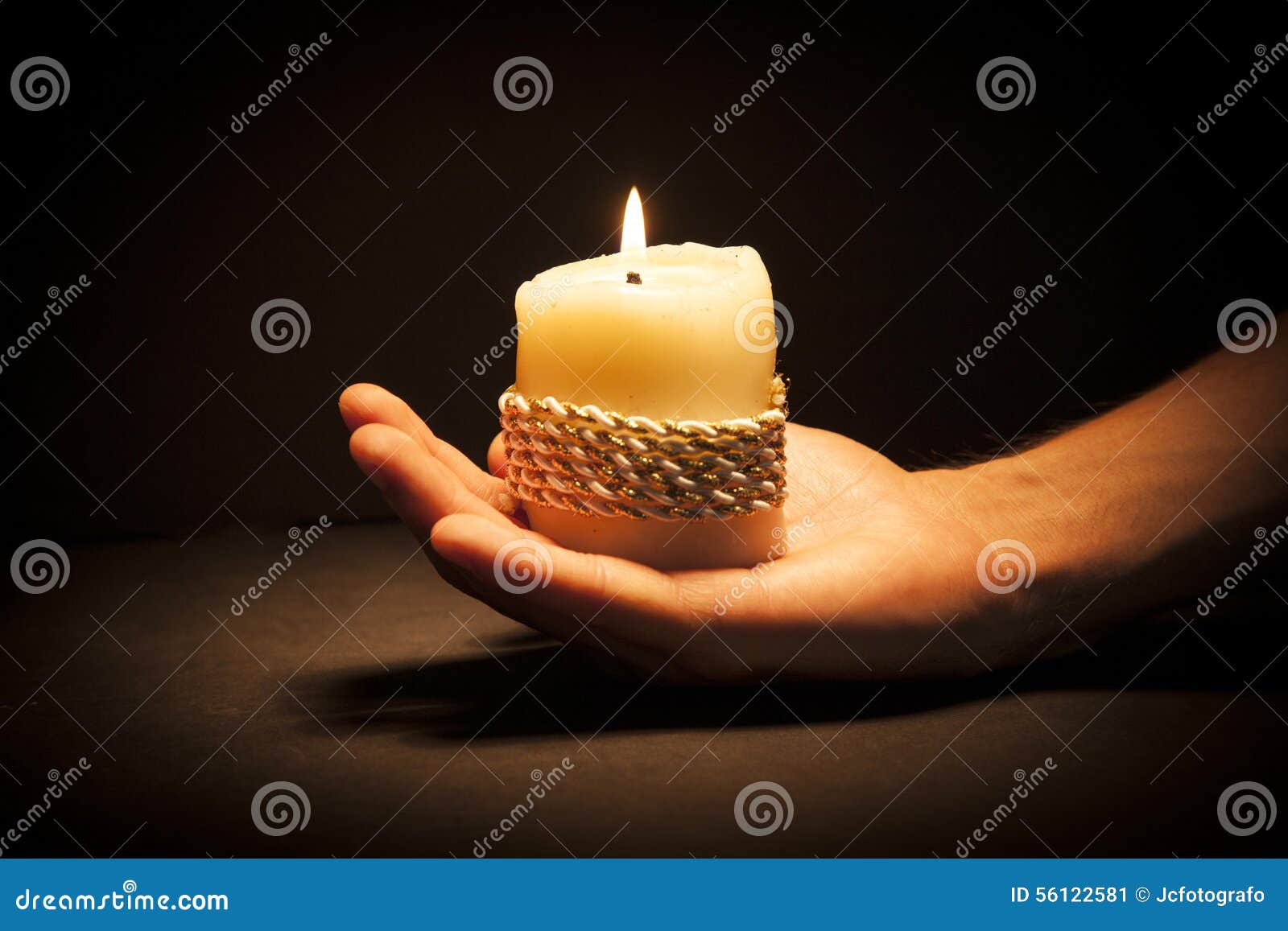 Hands with candle stock image. Image of grace, inspirational 56122581