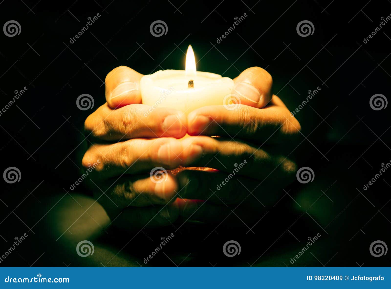 Hands with candle stock image. Image of jesus, holy, hope 98220409