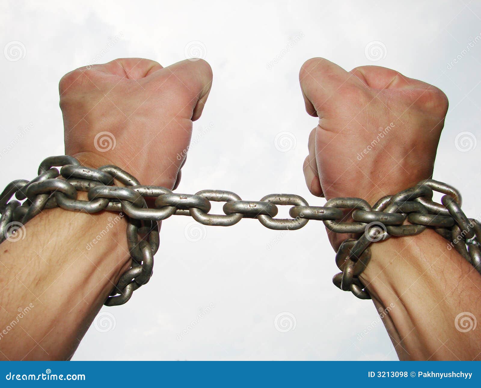 Hands In Chains Stock Photo Image Of Police Links Iron