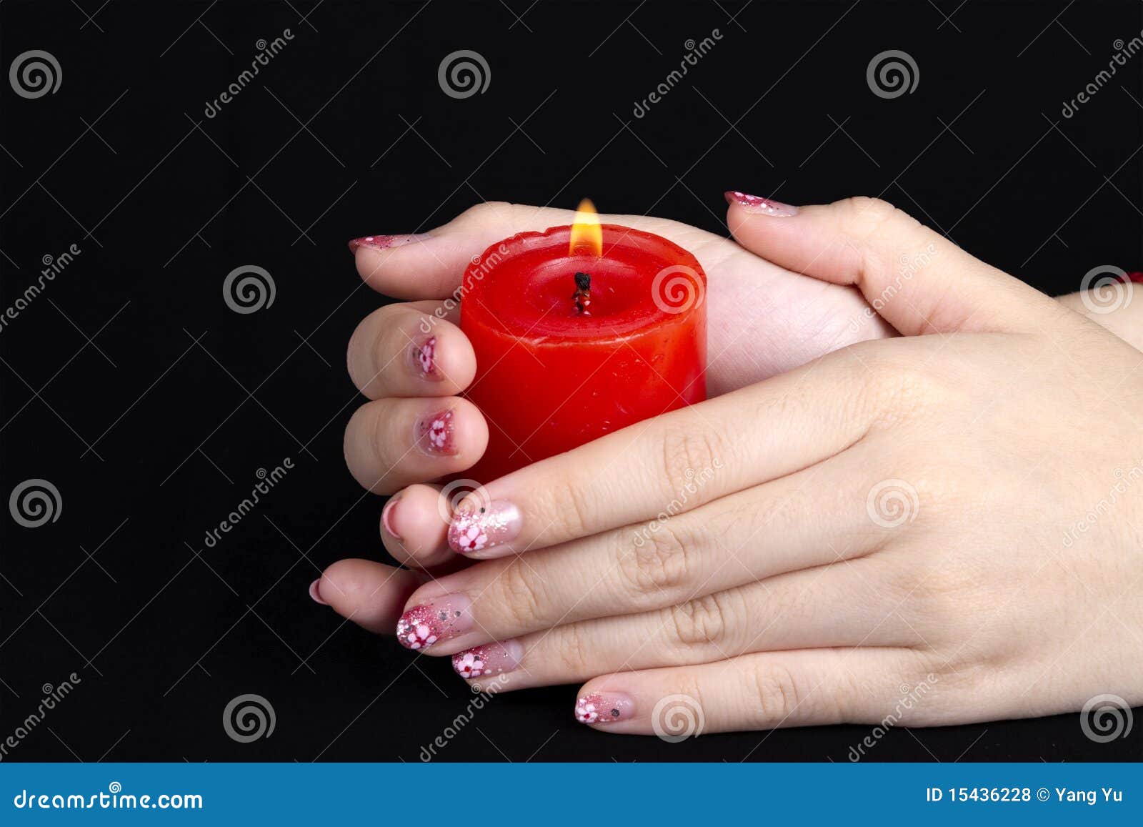 Hands Cupped Around a Candle Stock Photo Image of candle, hope 15436228