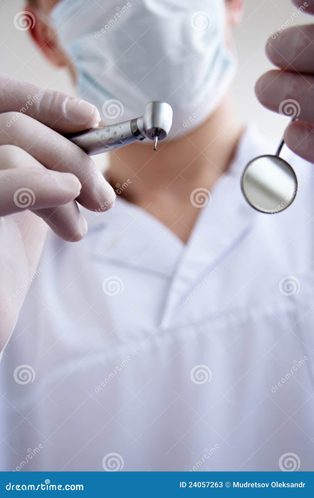 Hands of Dentist Holding His Tools. Stock Image Image of uniform