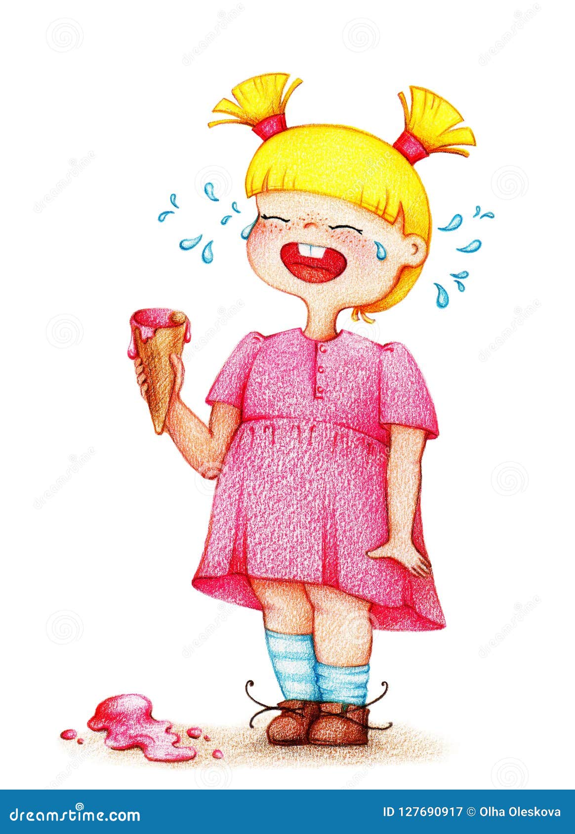 Hands Drawn Picture Of Little Girl Cries Over Ice Cream Stock Illustration Illustration Of Caricature Hysterics Hands Drawn Picture Of Little Girl Cries Over Ice Cream Stock Illustration Illustration Of Caricature Hysterics