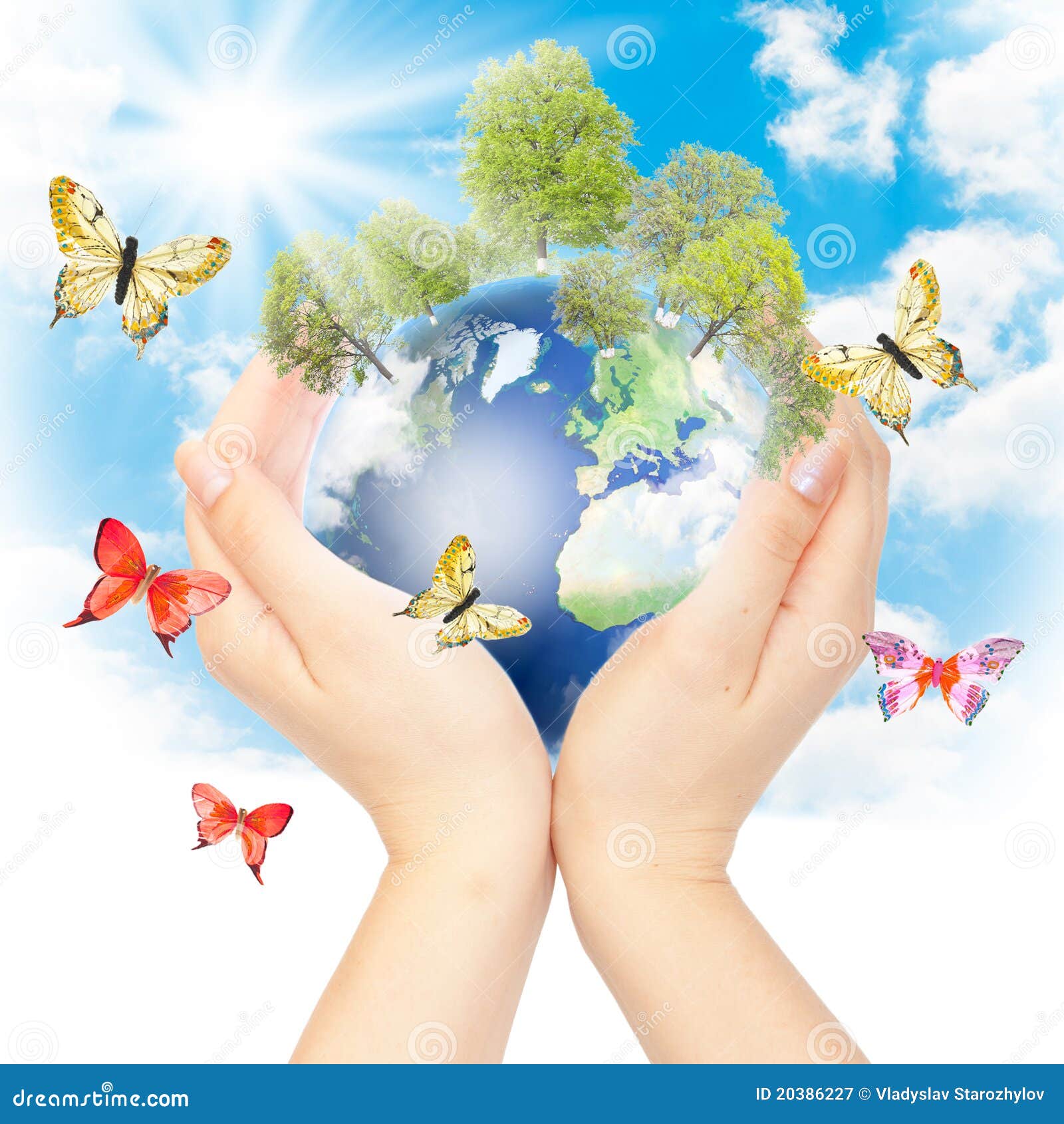 Hands and Earth stock image. Image of environmental, green - 20386227