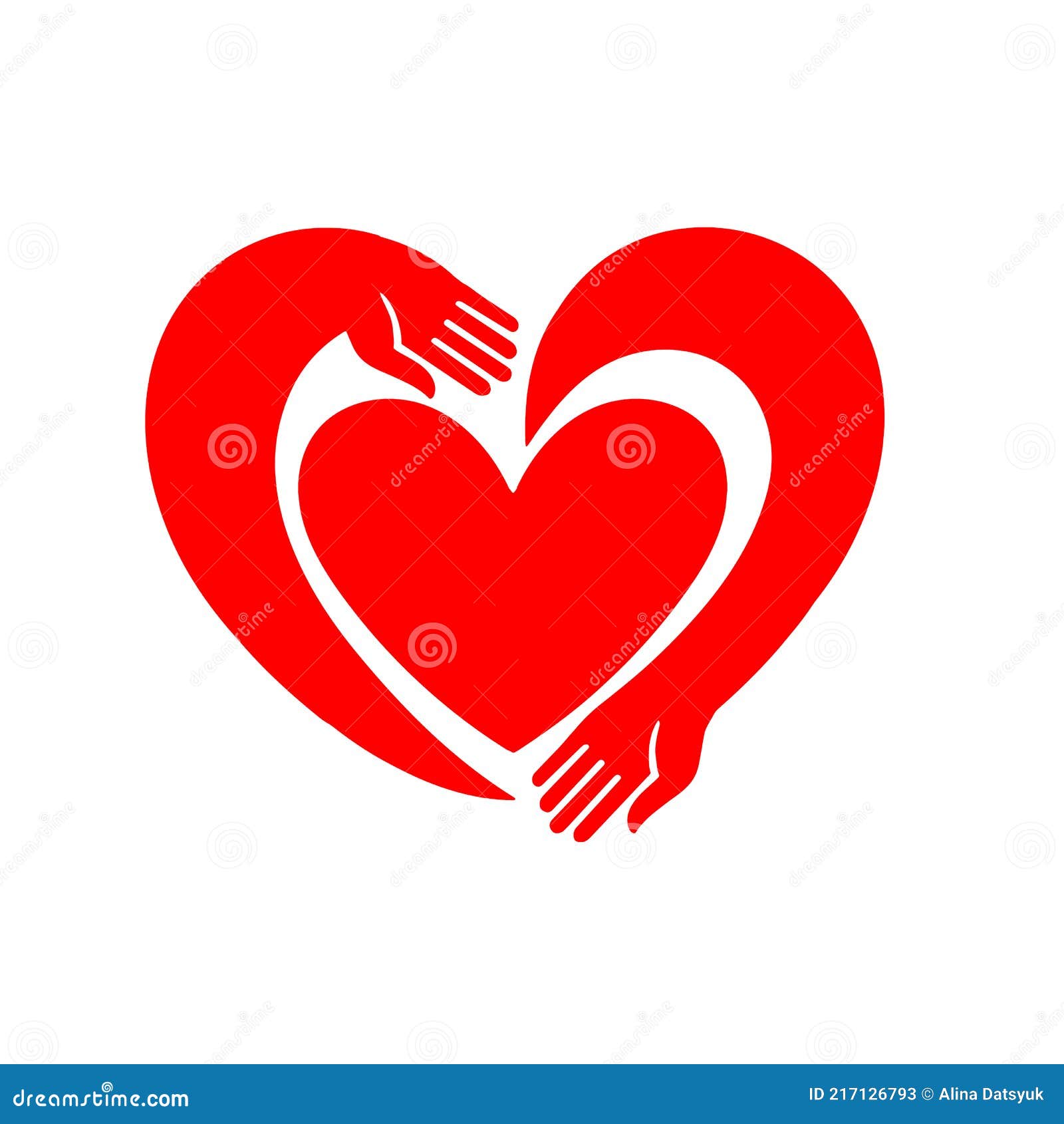 Hands Embrace the Heart Drawing of Hand Hugging Heart, Hug. Stock ...