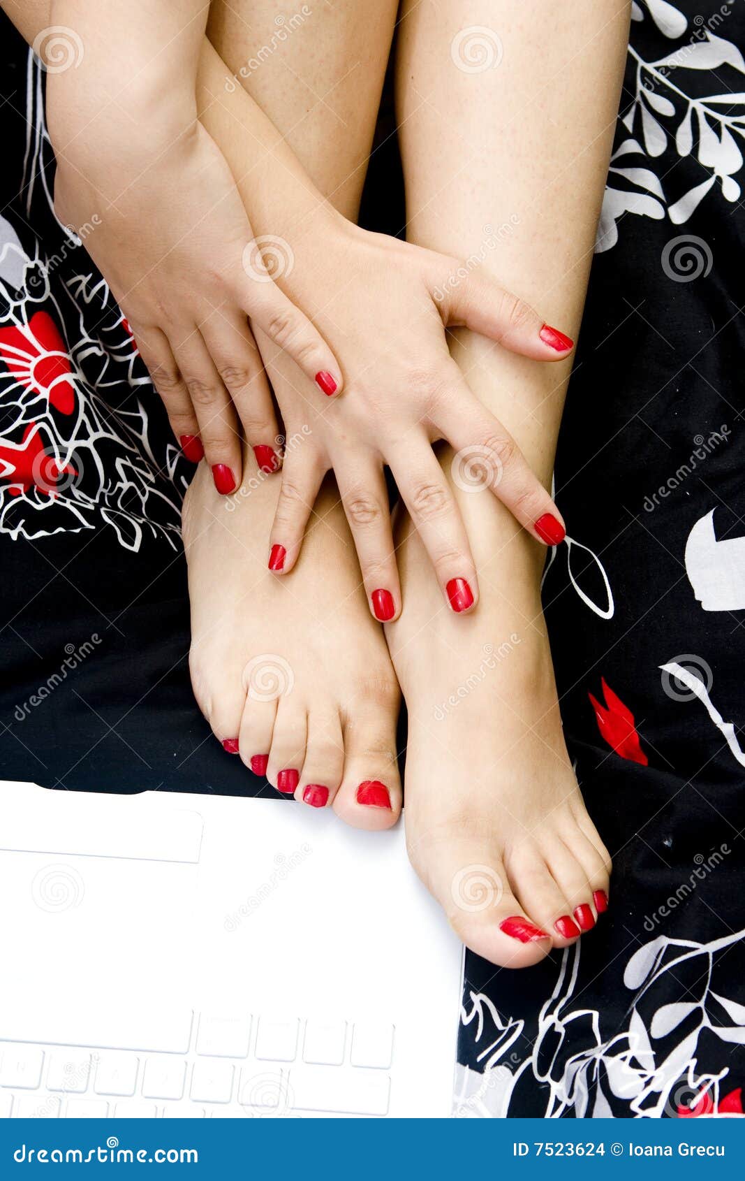 Elegant Hands and Feet: Decorative Techniques for Beautiful Nails | AI Art  Generator | Easy-Peasy.AI