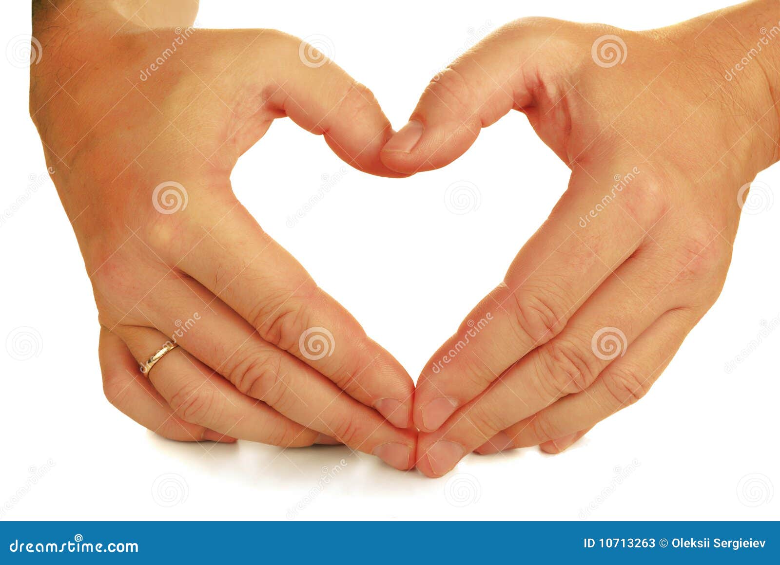 Hands Fold The Form Of Heart Stock Photos - Image: 107132631300 x 959