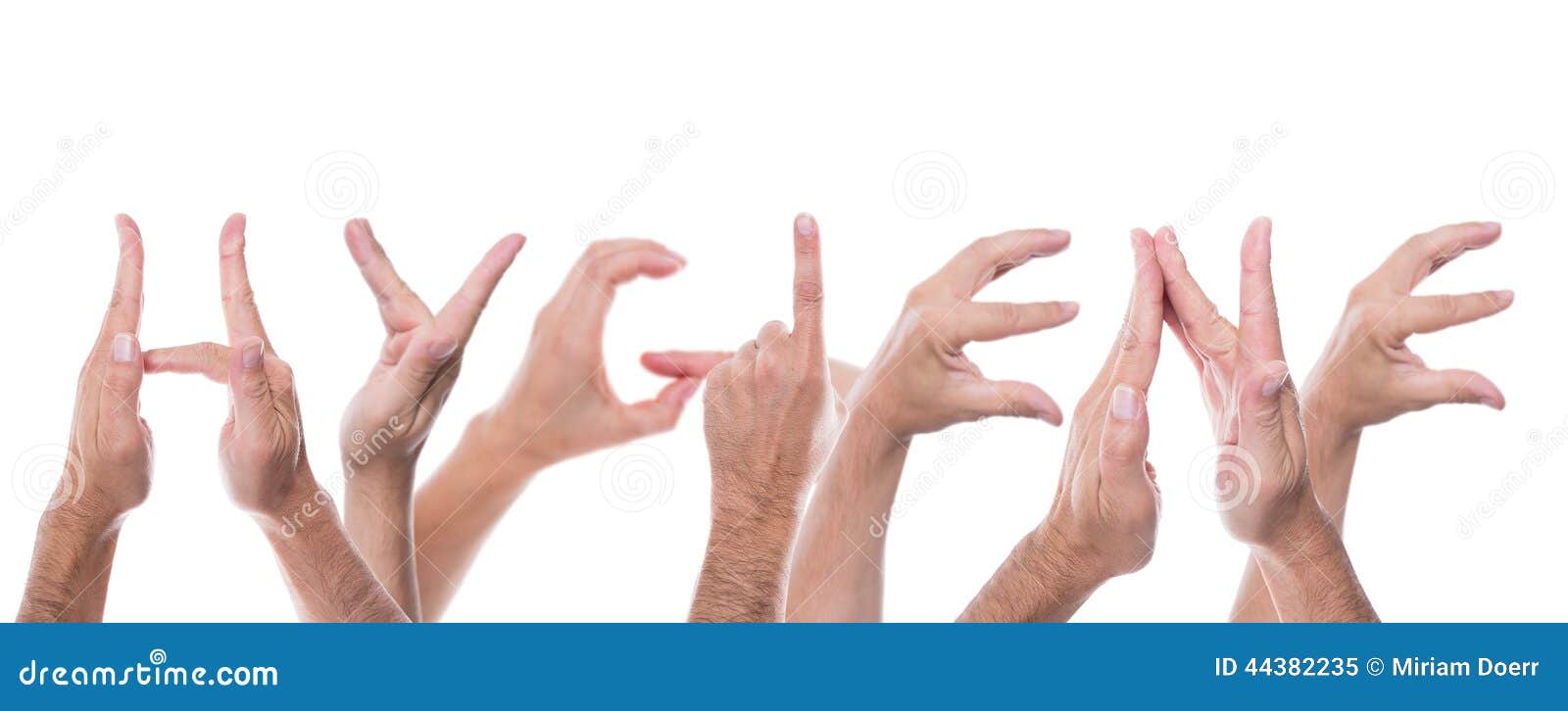 hands form word hygiene lot 44382235