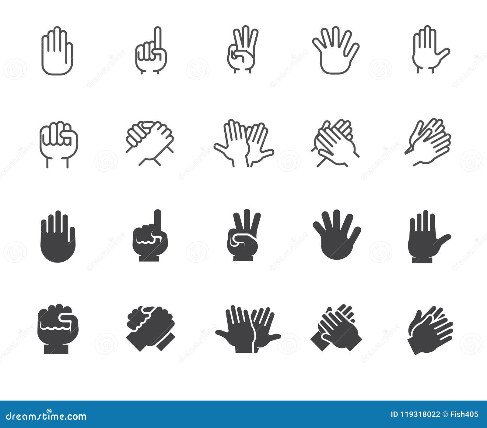 High five - Free hands and gestures icons