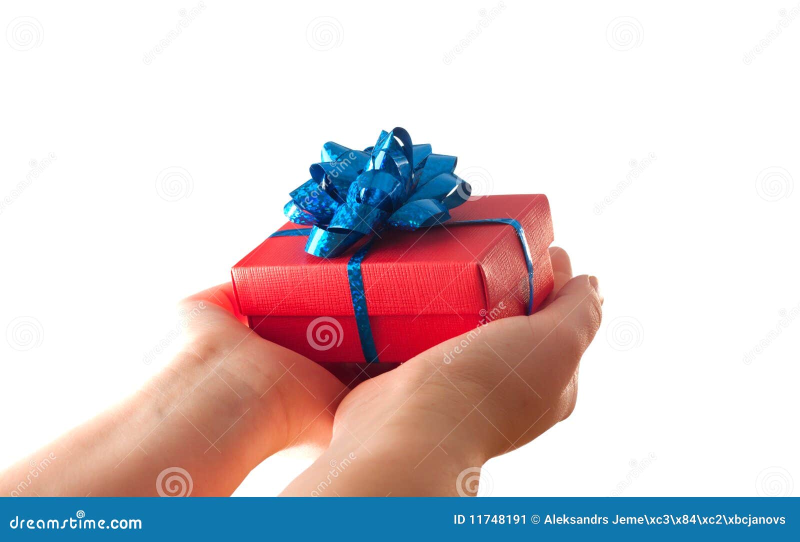 Hands Giving A Gift Stock Image Image 11748191