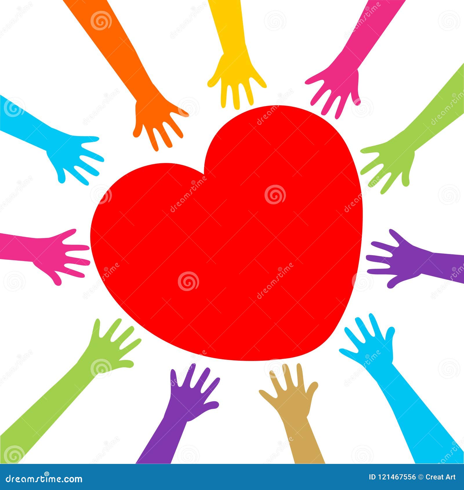 Hands and Heart.Healthy Heart Icon Vector. Stock Vector - Illustration ...