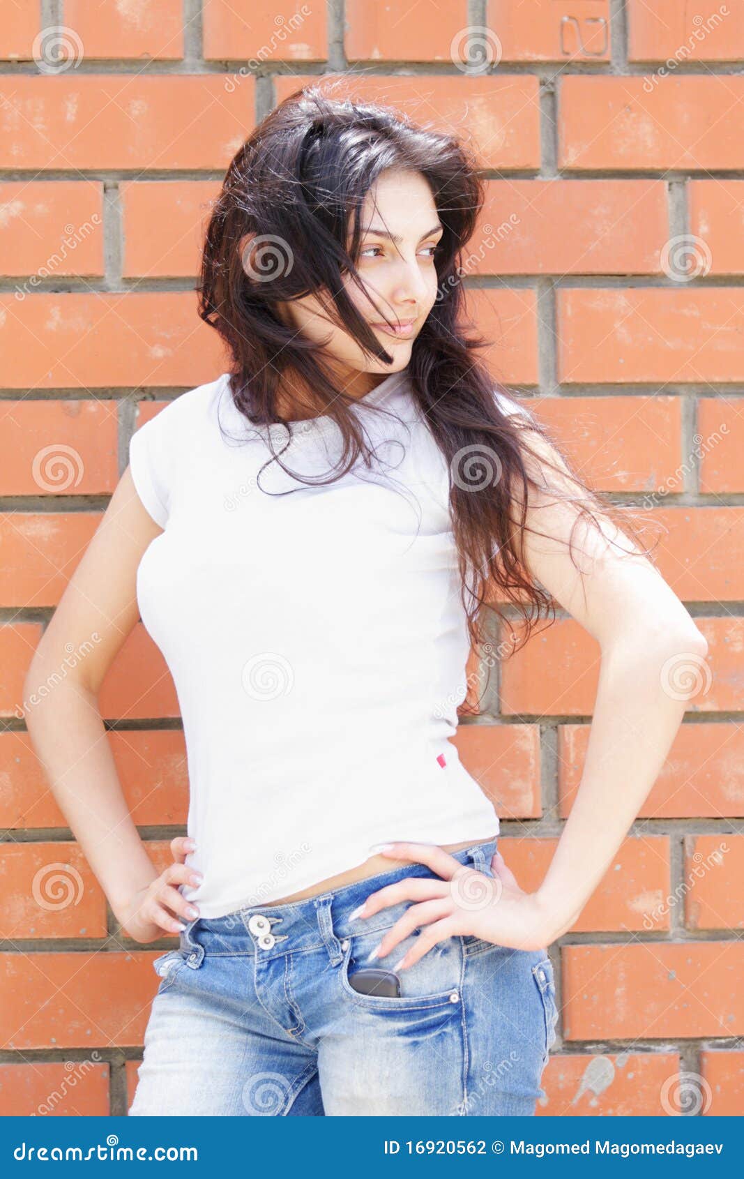 Hands on hips stock photo. Image of looking, vertical - 16920562