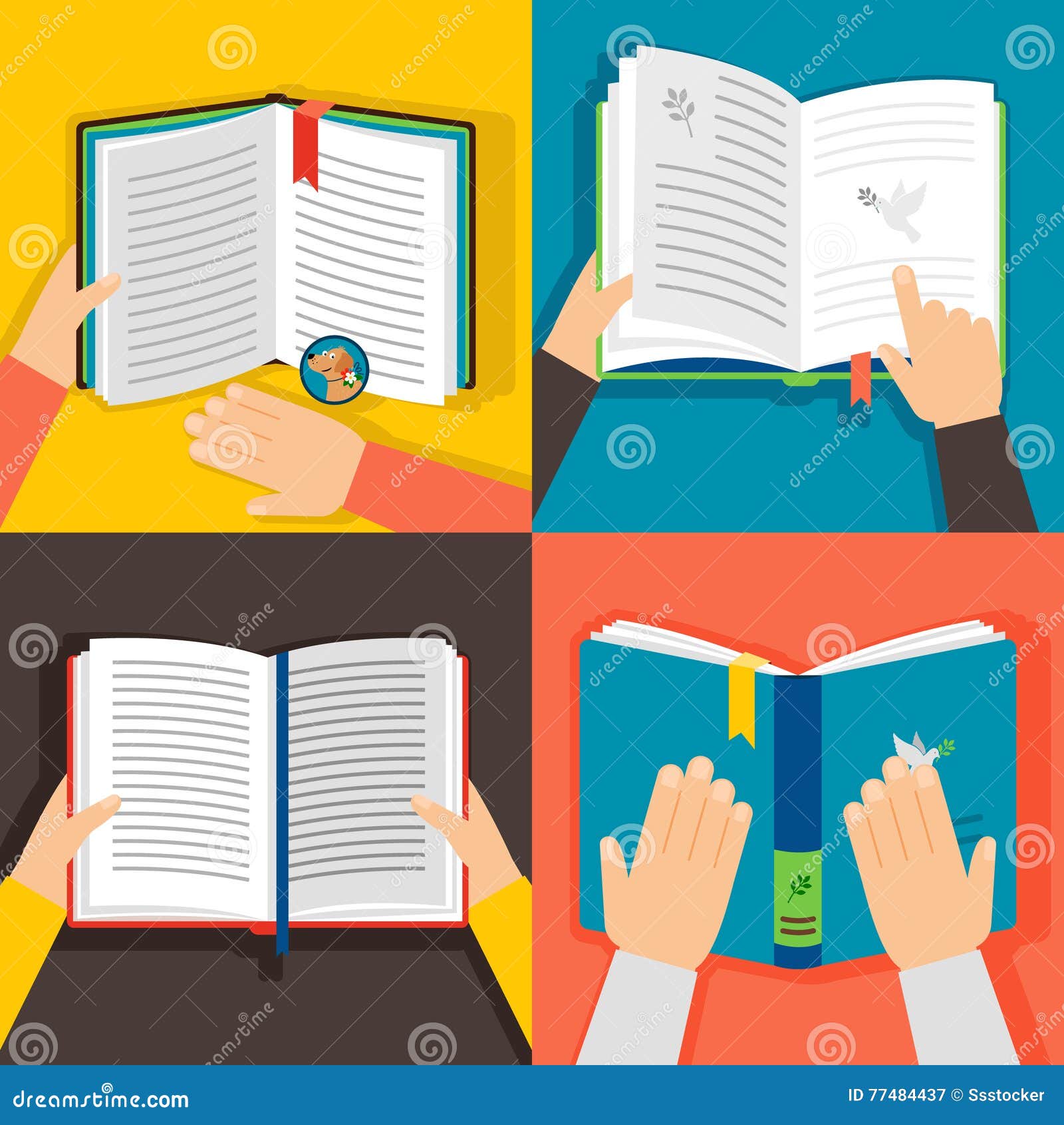 An Image Of A Hand Opening Book. Royalty Free SVG, Cliparts, Vectors, and  Stock Illustration. Image 12488814.