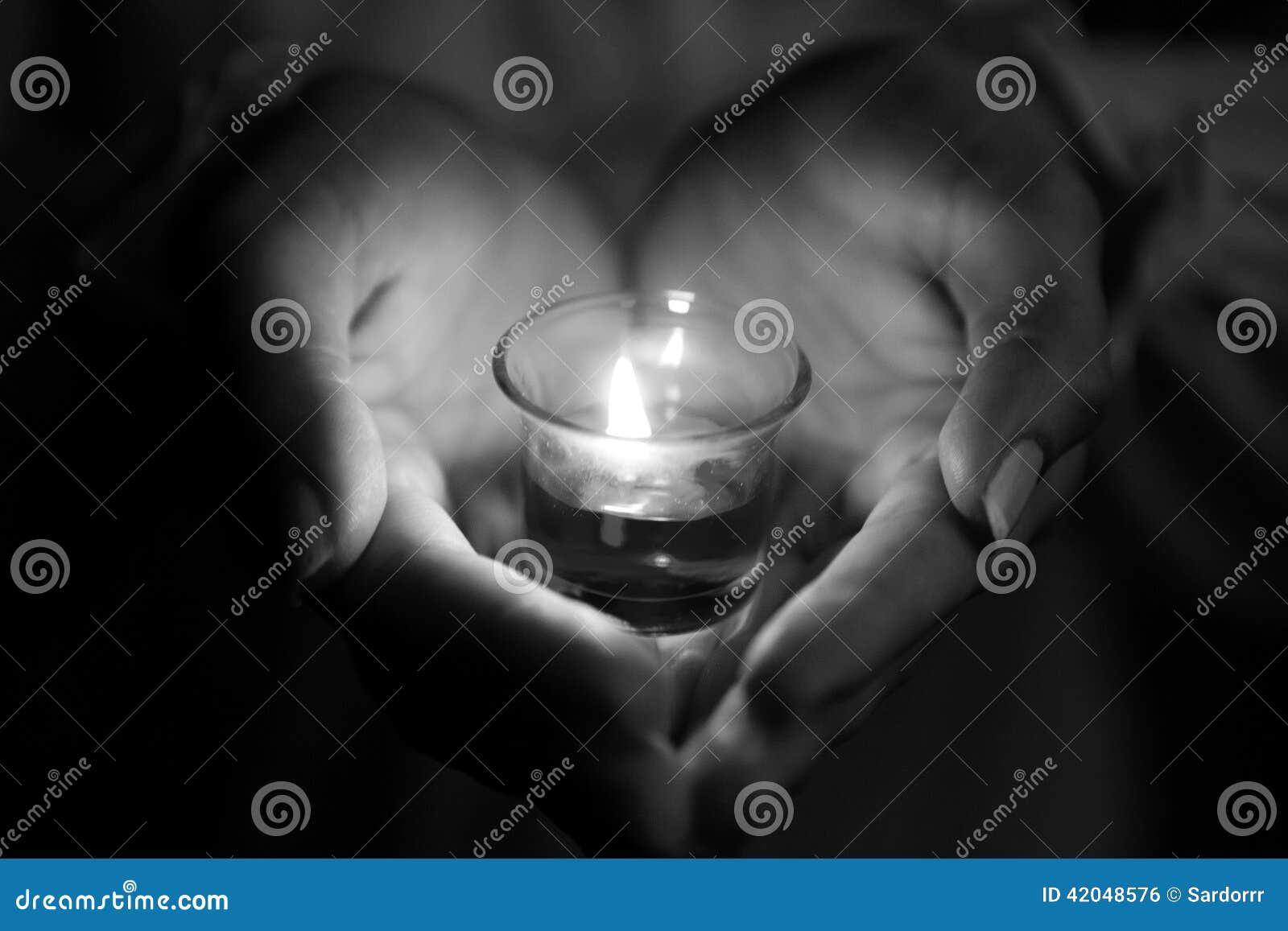 Hands holding candle stock photo. Image of flame, candle 42048576