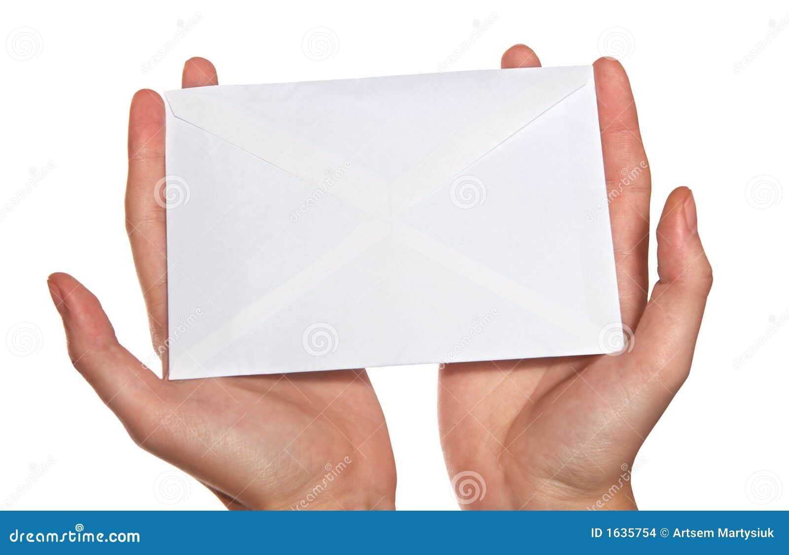 Hands holding envelope stock photo. Image of fingers, envelope 1635754