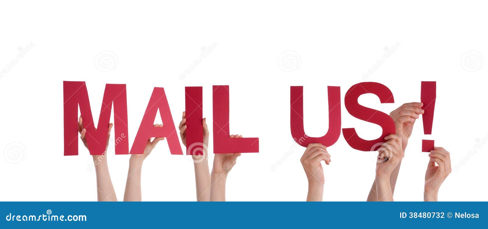 Hands Holding Mail Us stock photo. Image of mailing, people 38480732