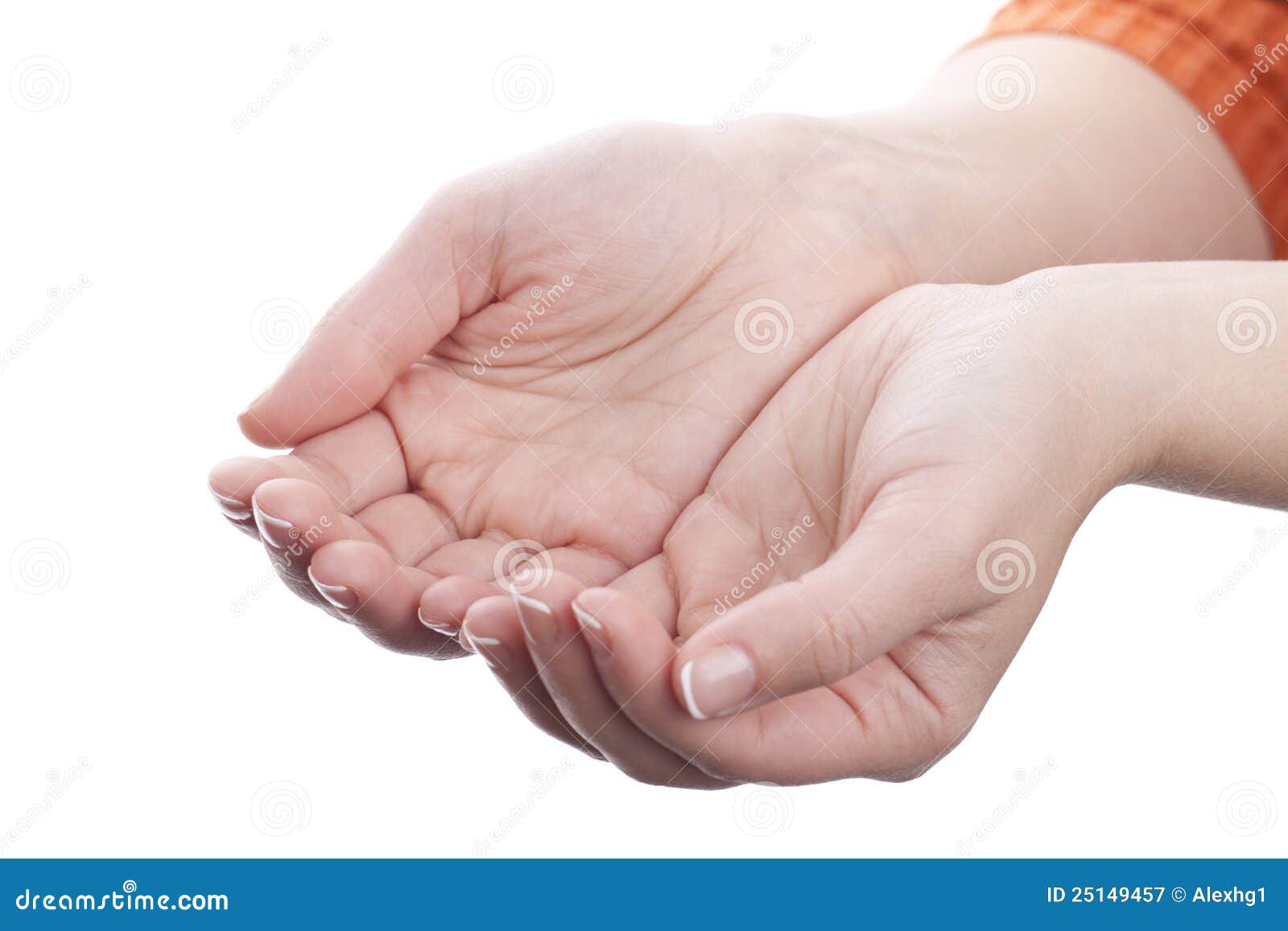 Hands holding nothing stock image. Image of fingers, thumb - 25149457