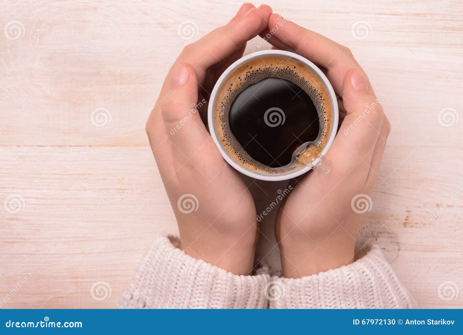 Hands Holding Plastic Coffee Cup Stock Photo Image of close, females