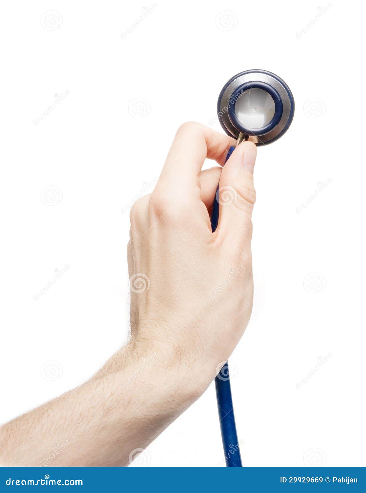 Hands Holding a Stethoscope Isolated Stock Image Image of hand