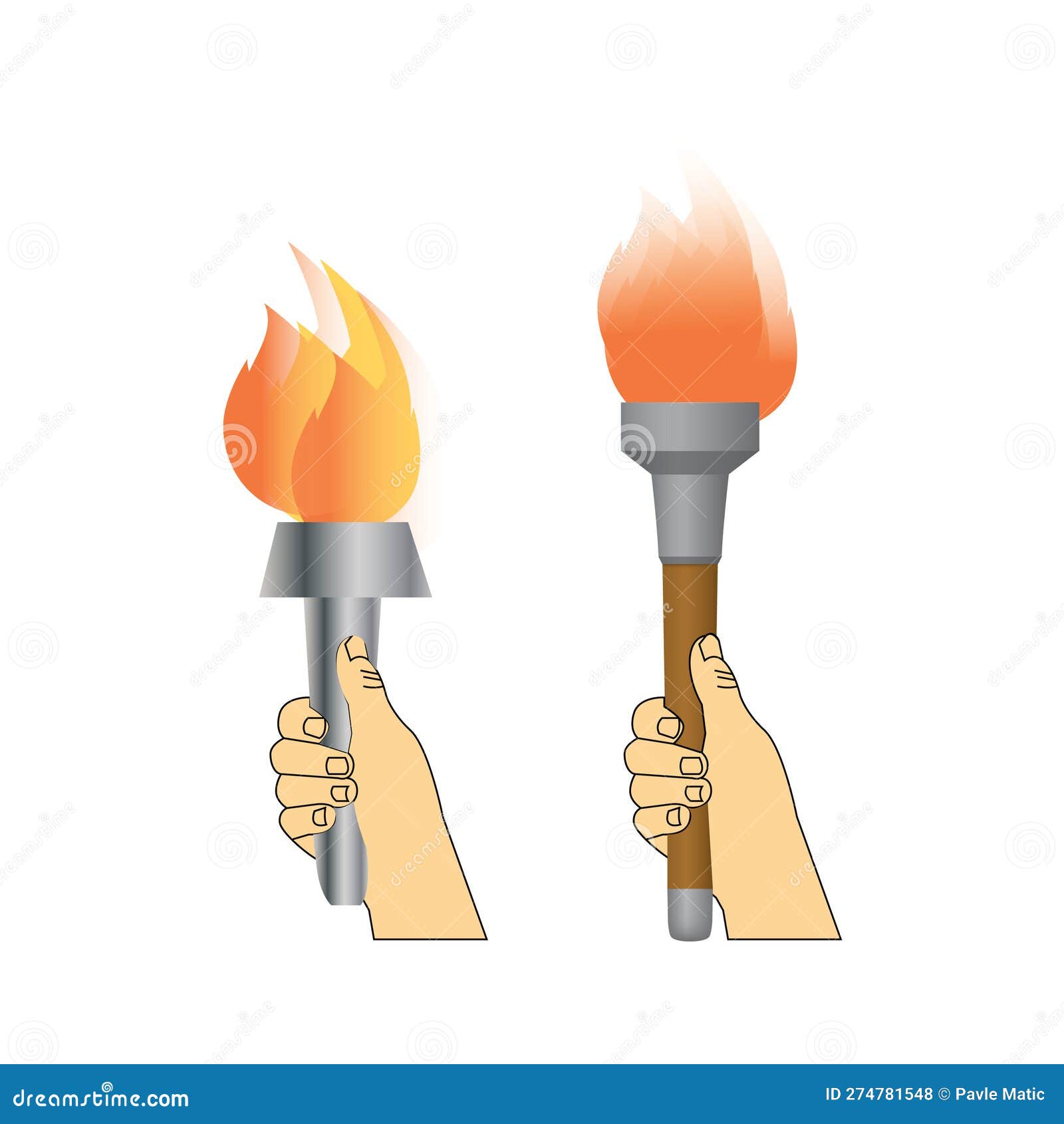 Holding Torches Stock Illustrations – 16 Holding Torches Stock
