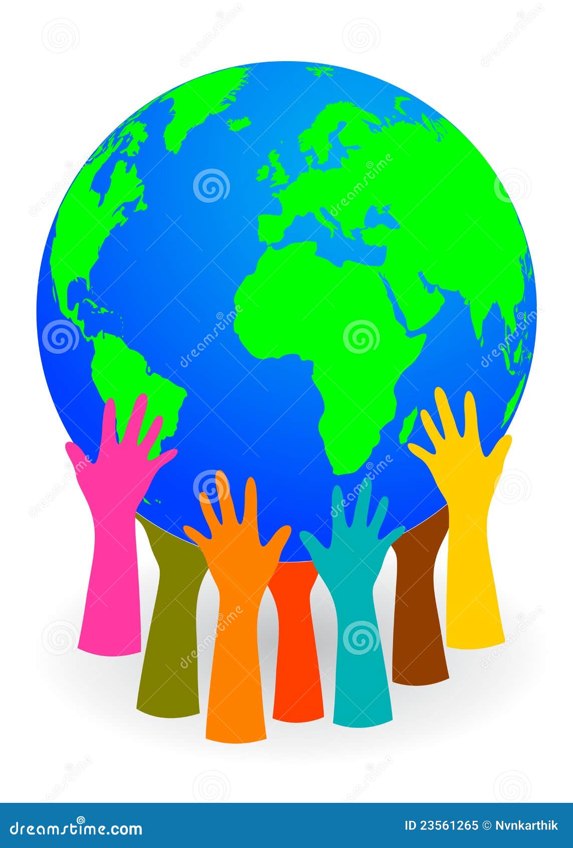 hands holding up a globe