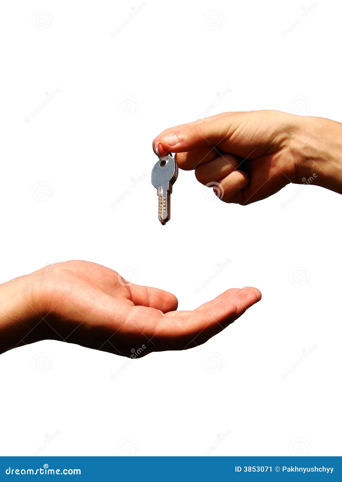 Hands with key stock image. Image of holding, human, giving 3853071