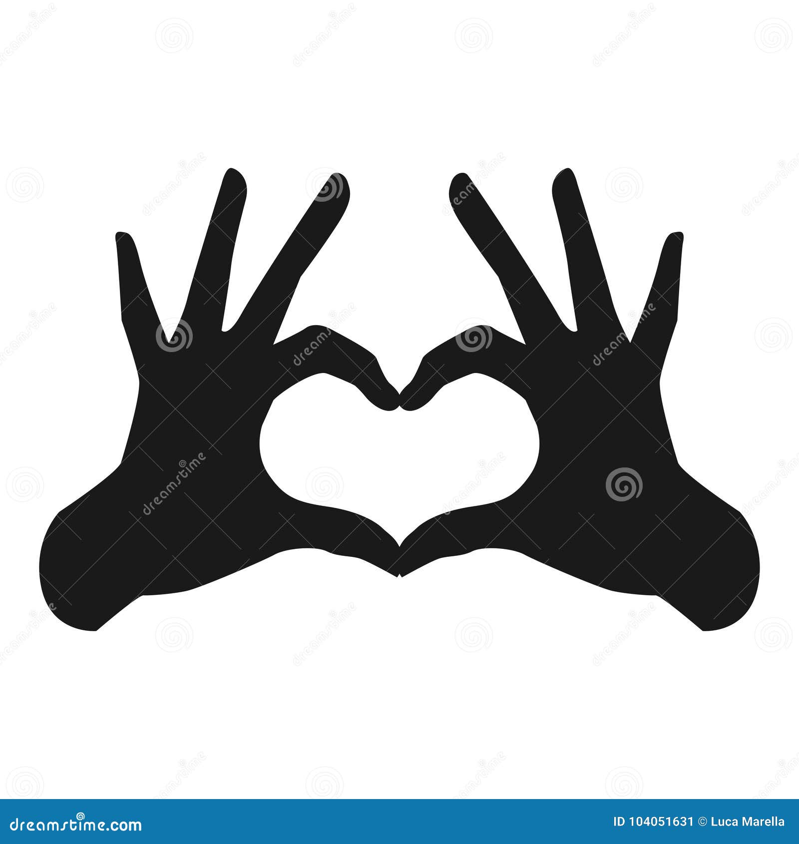 Download Hands making a heart shape stock vector. Illustration of ...