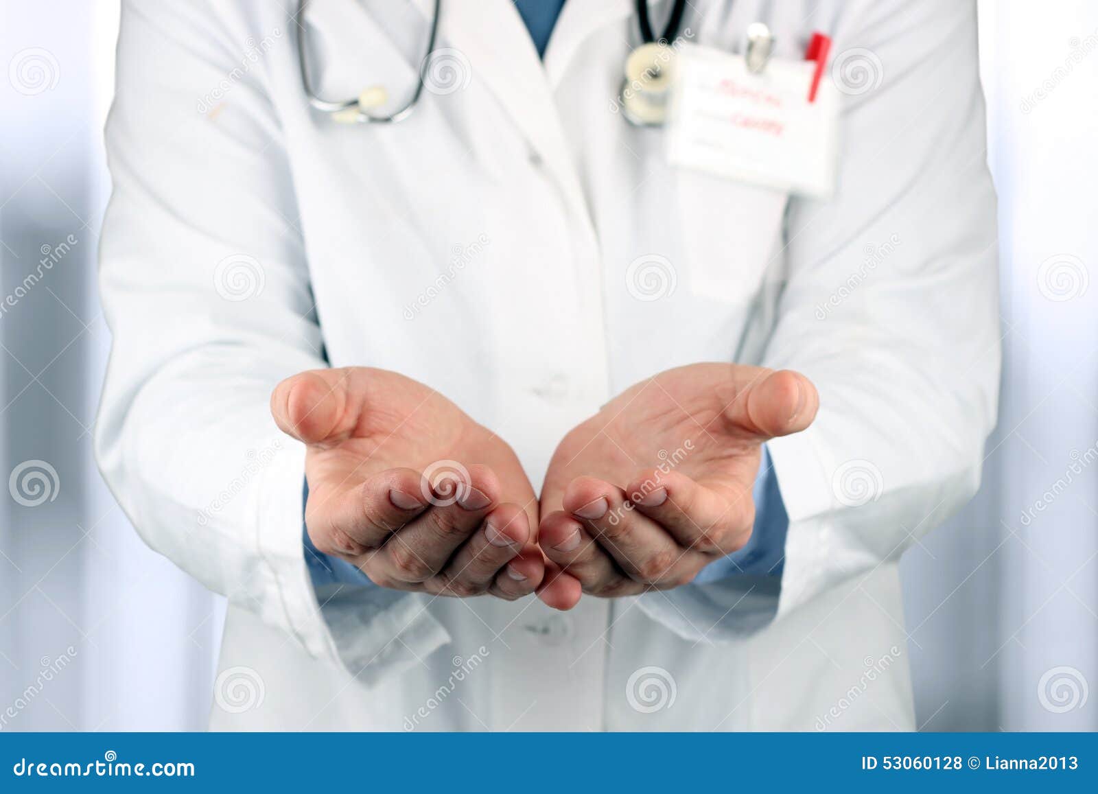 Hands of Medical Doctor with a Stethoscope Stock Photo Image of palm