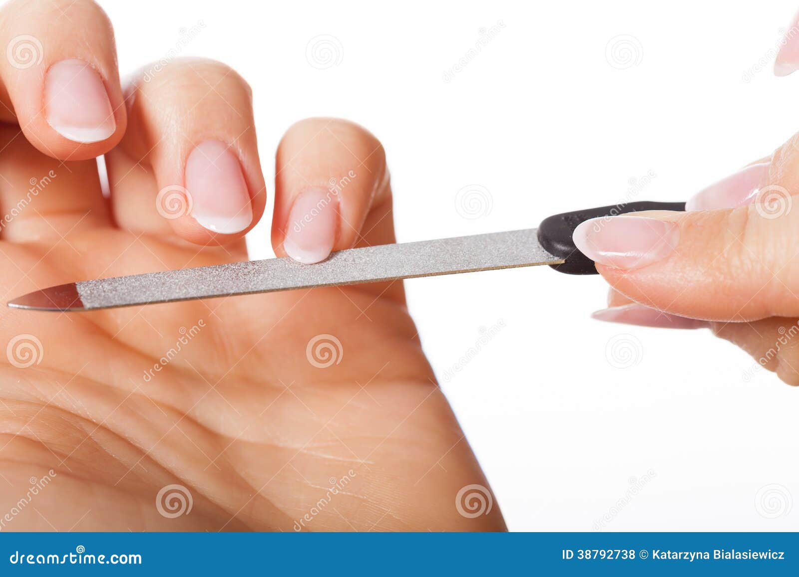 hands with nailfile