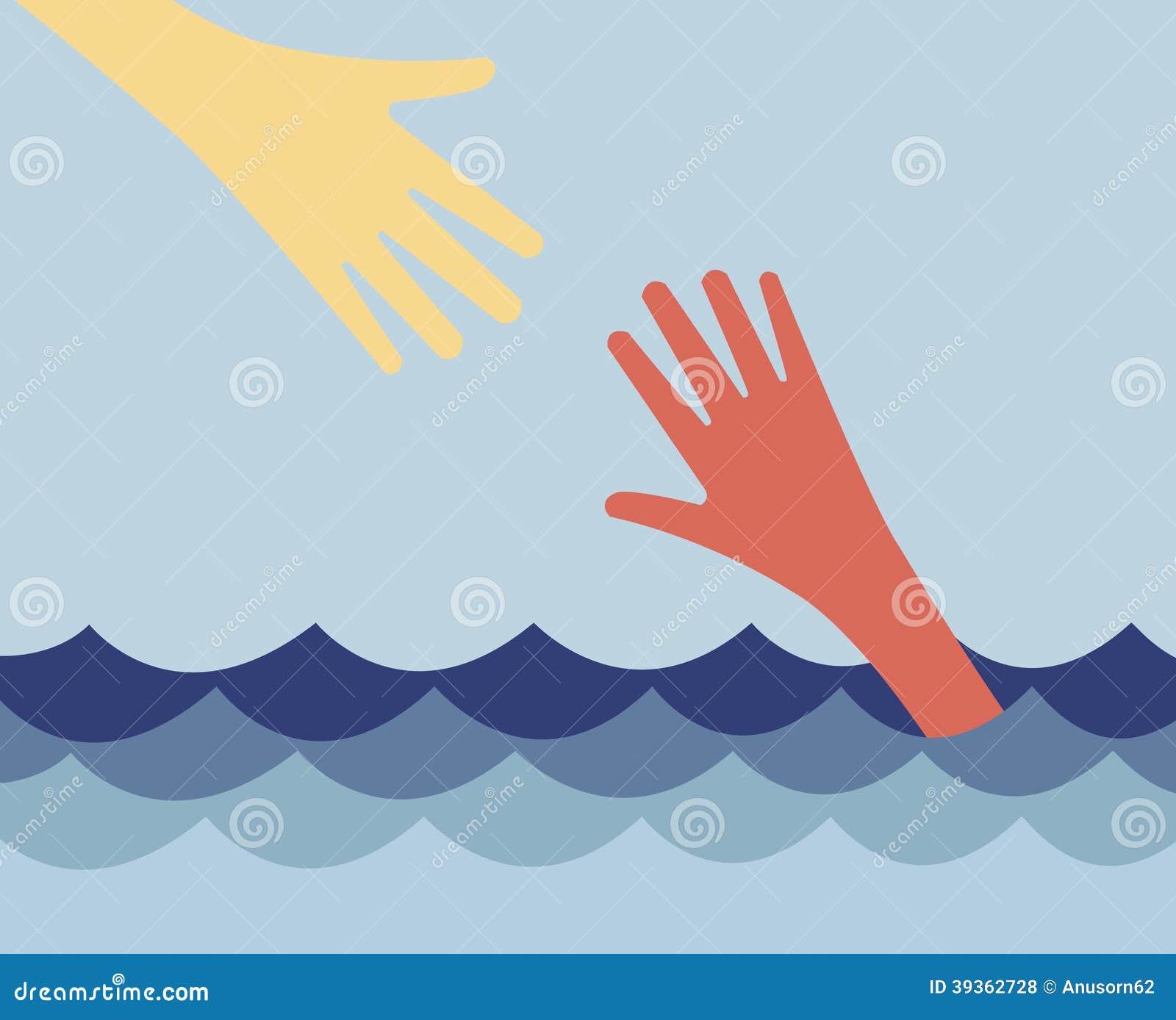 Hands Need for Help To Relief from Debt Stock Vector - Illustration of ...