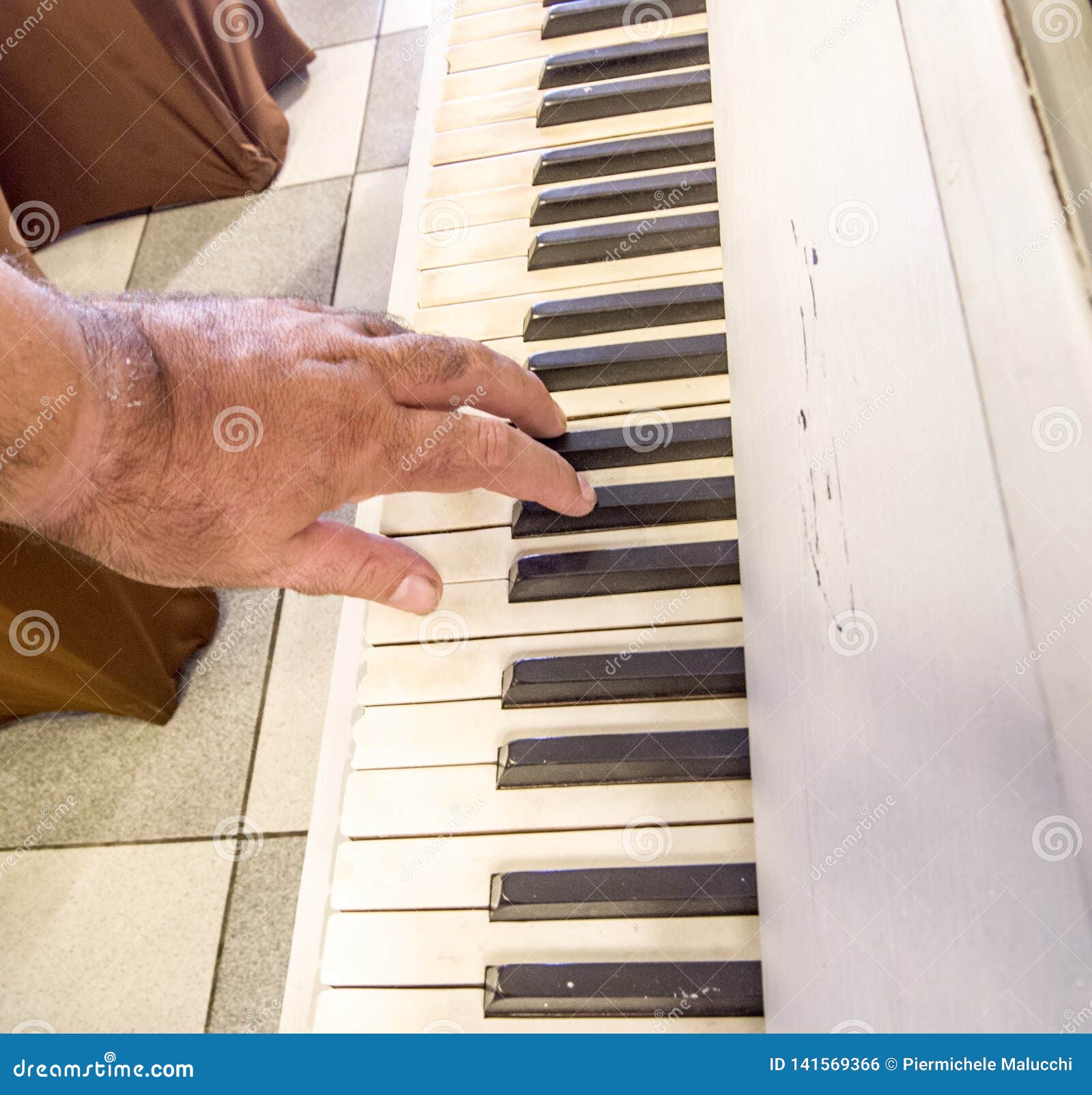 Hands of an Old Musician Play the Piano Stock Photo - Image of fast