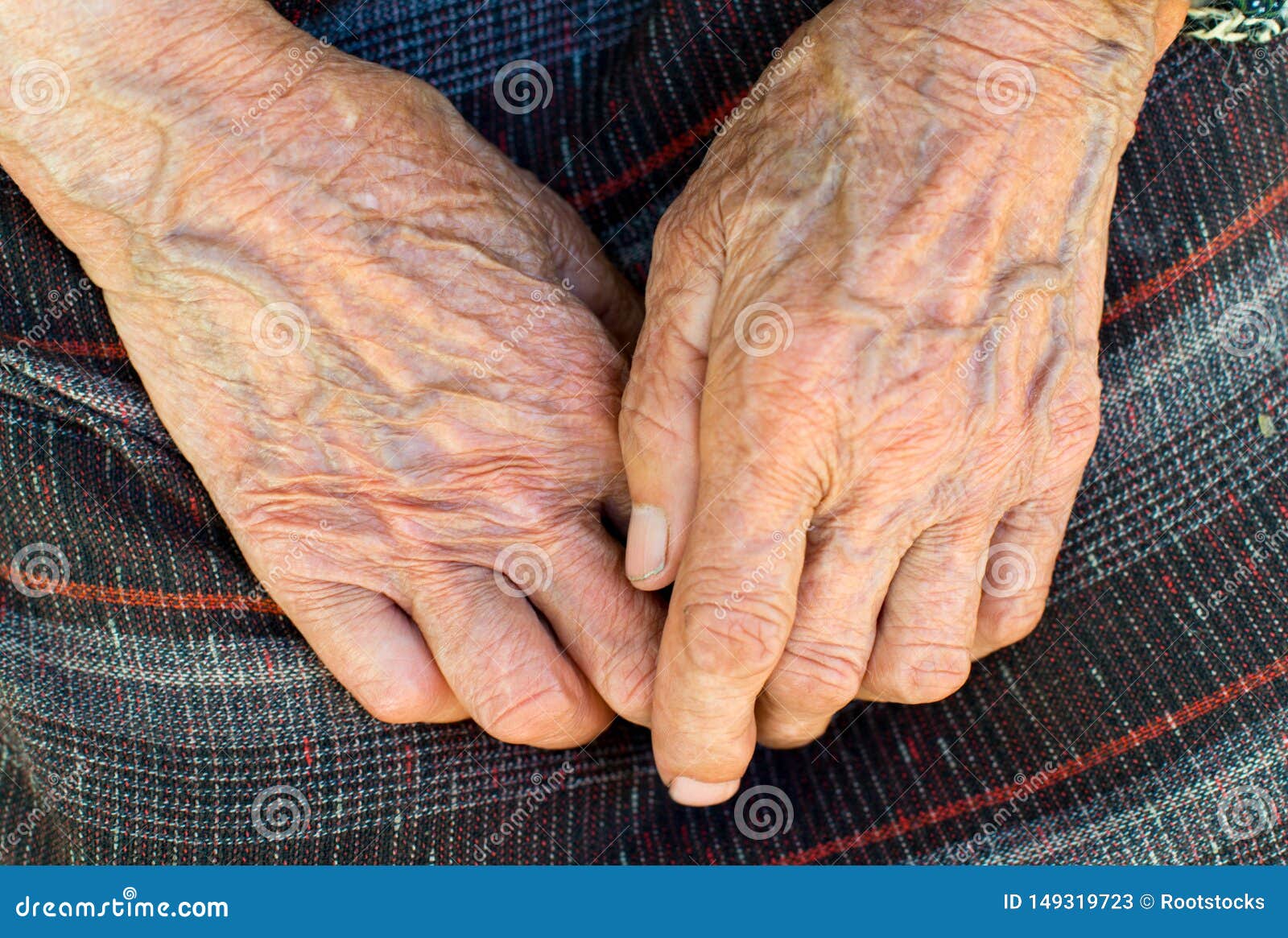 The Hands of the Old Peasant Woman Stock Image Image of female