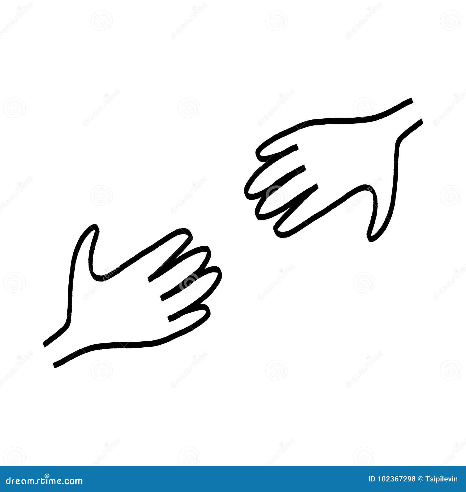 Outline Hands Reaching Stock Illustrations 193 Outline Hands Reaching Stock Illustrations Vectors Clipart Dreamstime