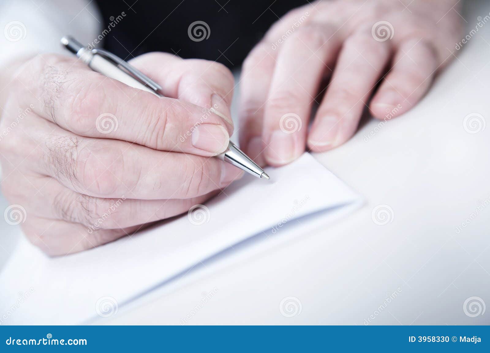 Hands with pan stock photo. Image of paper, employment 3958330