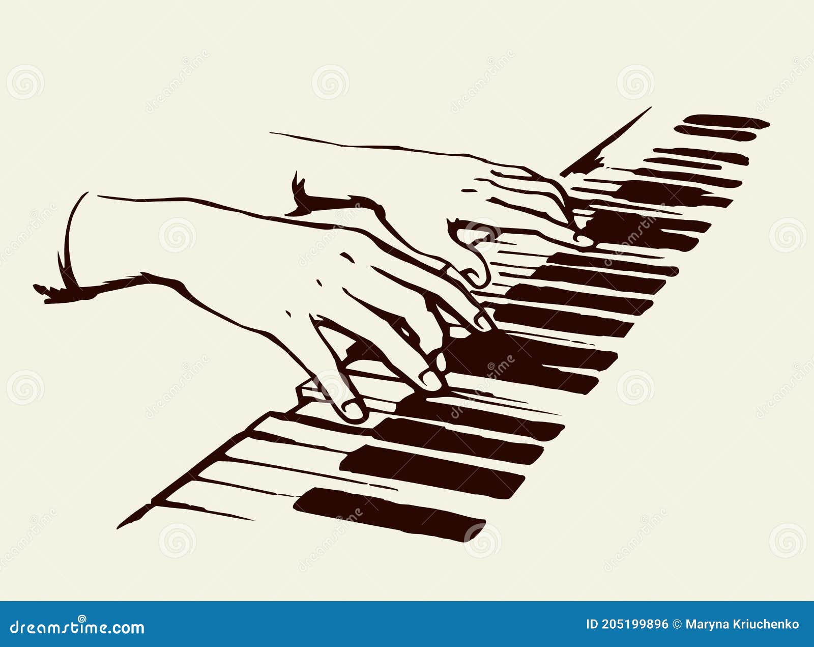 Drawing a flat piano keyboard in Illustrator, by Nate May