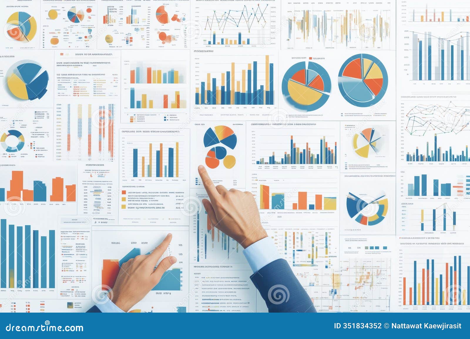 hands pointing at charts and graphs for search engine optimization strategy analysis