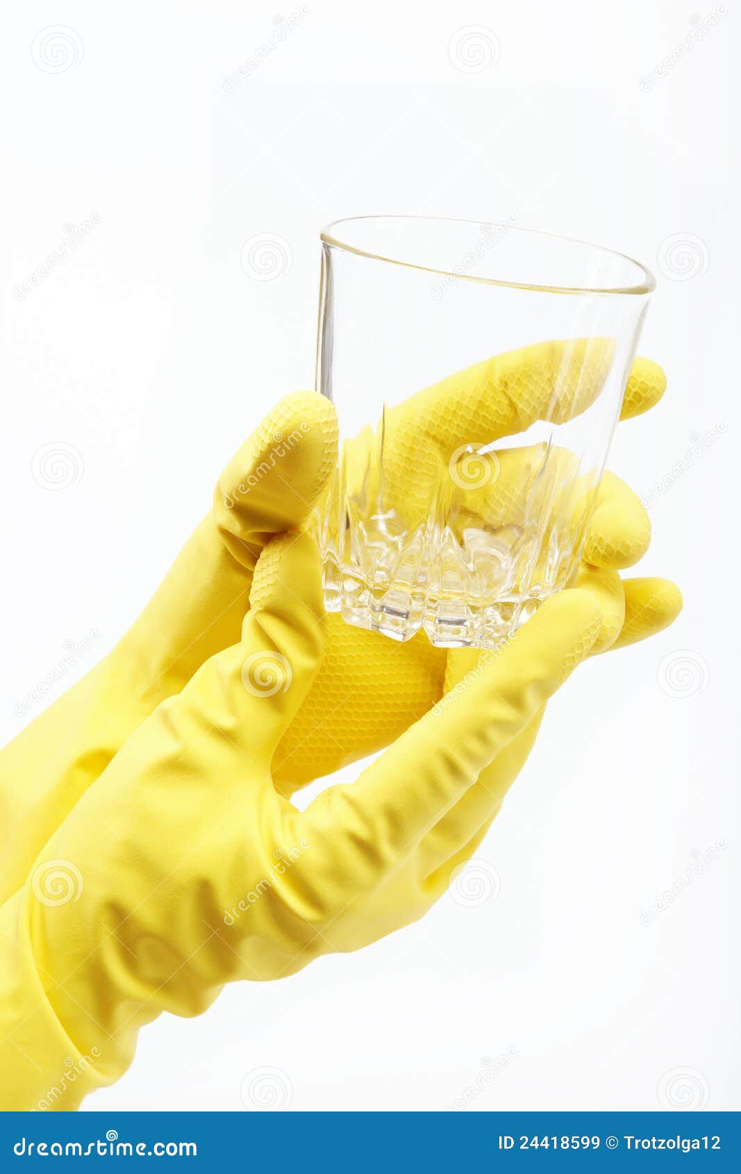 Hands in Rubber Gloves To Clean Glass. Stock Image Image of cleanliness, hygiene 24418599