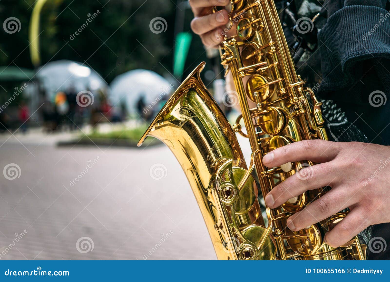 Hands of Saxophone Player Closeup Stock Photo Image of male, festival 100655166