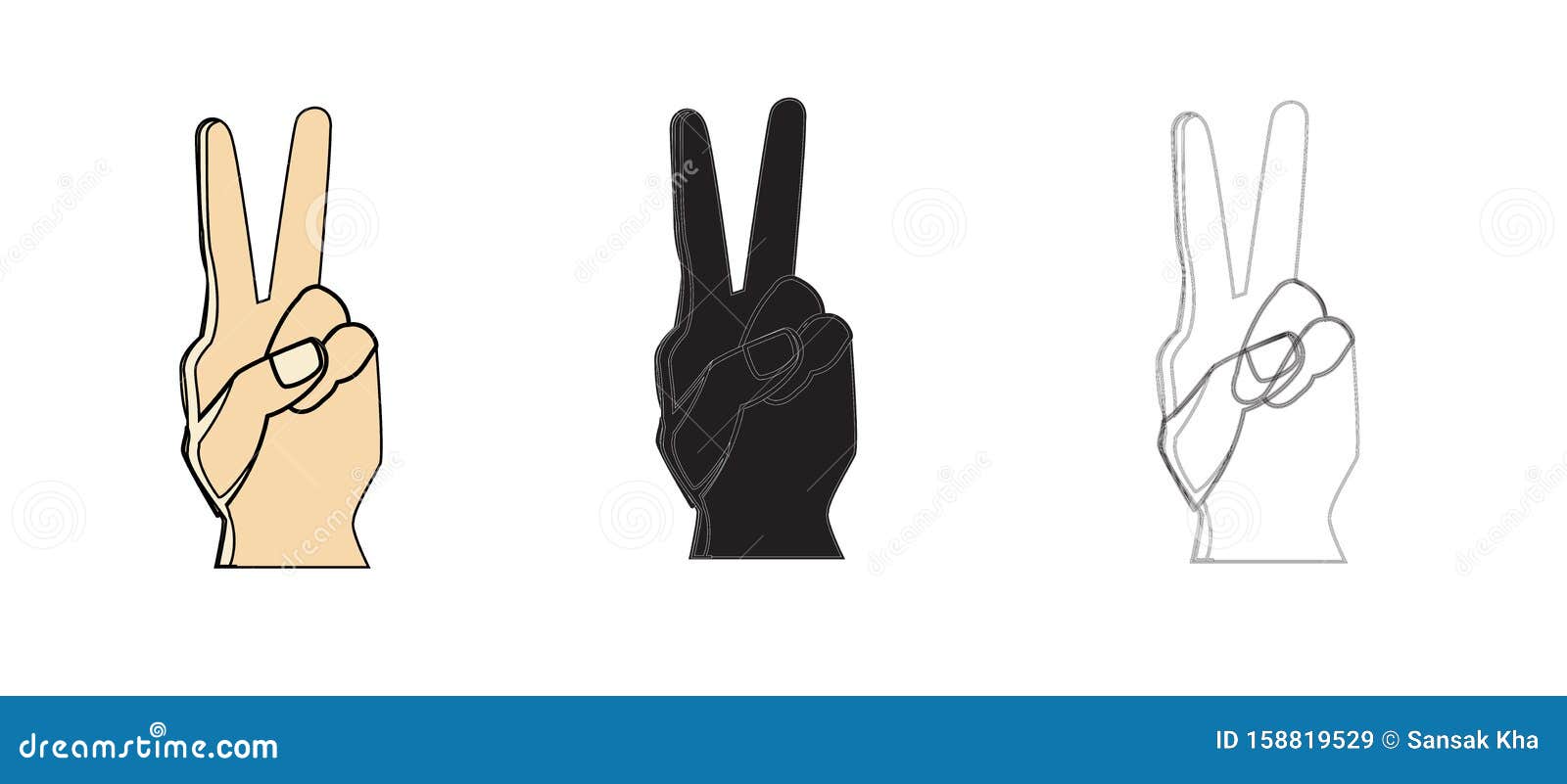hands. set of  icons,line icon,hand black icon.