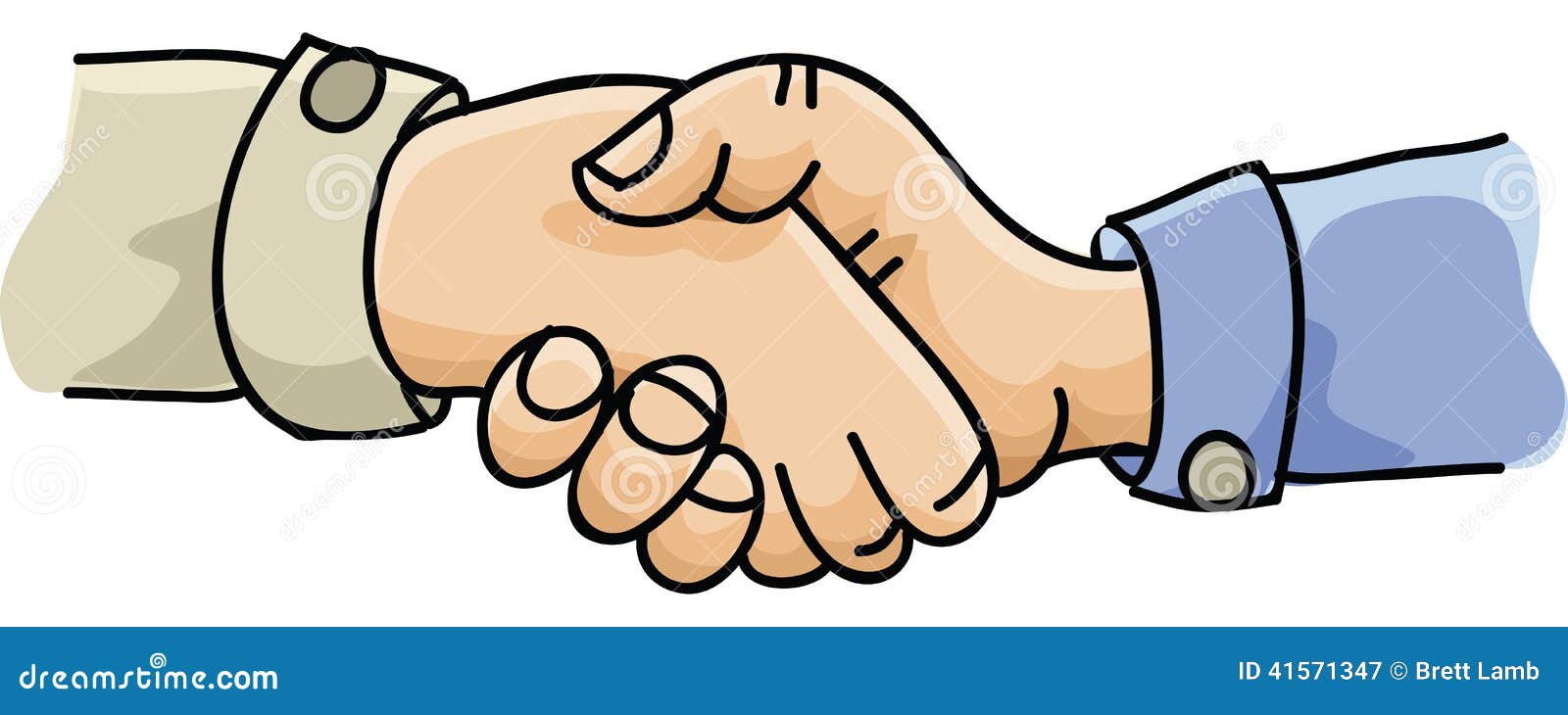 Hands Shaking stock illustration. Illustration of handshake - 41571347