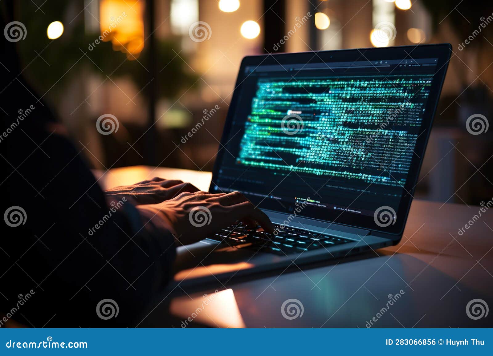 Hands-showing Coding Programmer, a Software Engineer Working on a ...